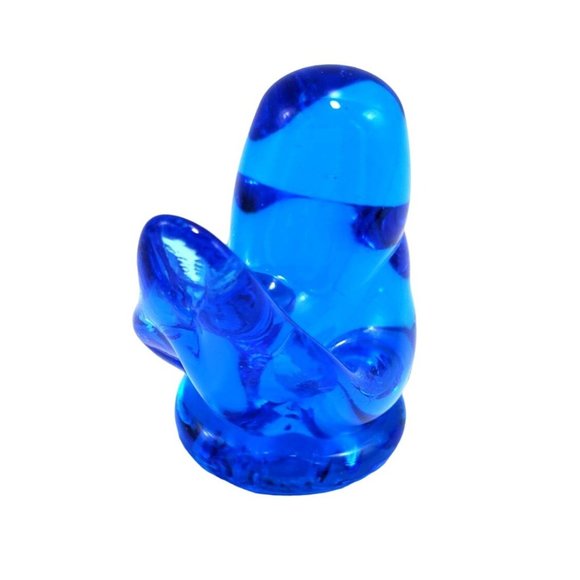 Bluebird of Happiness Leo Ward Paperweight Figurine Art Glass Hand Blown '93 VTG - Picture 3 of 9